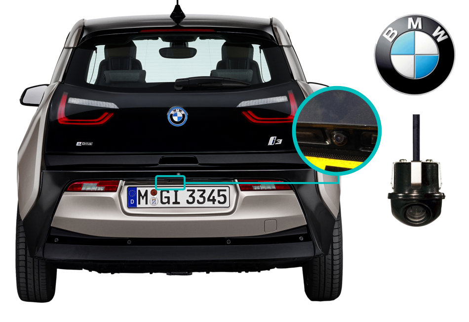 Reversing Rear View Camera Kit for BMW i3 with NBT EVO